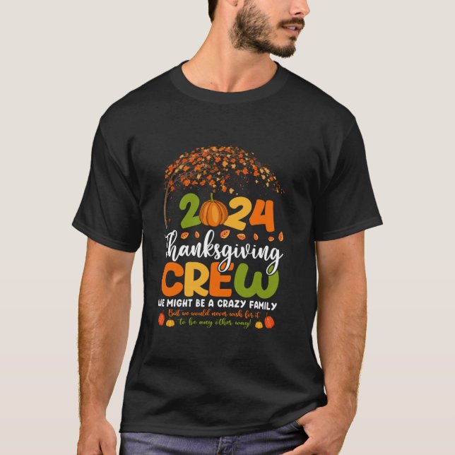 Camiseta Ação de Graças Familiar 2024 - Tripulação de Ação  (Frente)