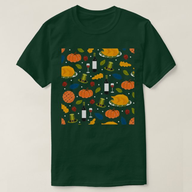 Camiseta Ação de Graças Feliz 15 (Frente do Design)