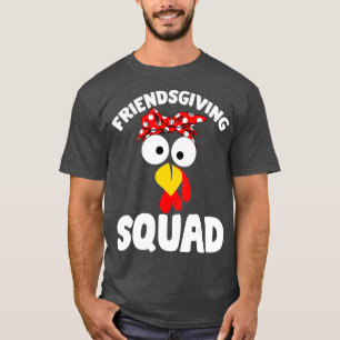Camiseta Ação de Graças Feliz e Engraçado Esquadrão de