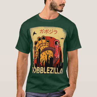Camiseta Ação de Graças Gobblezilla Turkey (4)