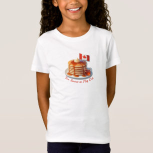 Camiseta Ação de Graças Humor Canadá Panquecas e queda de