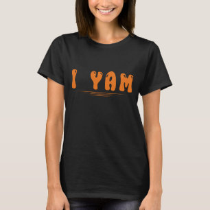 Camiseta Ação de Graças I Yam Wife Casal Mulheres de Ação d