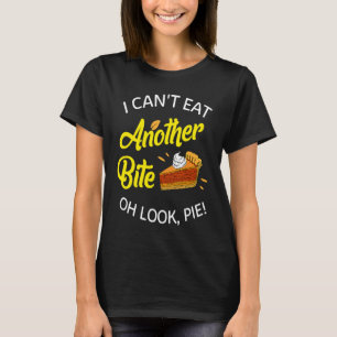 Camiseta Ação de Graças não pode comer outra mordida