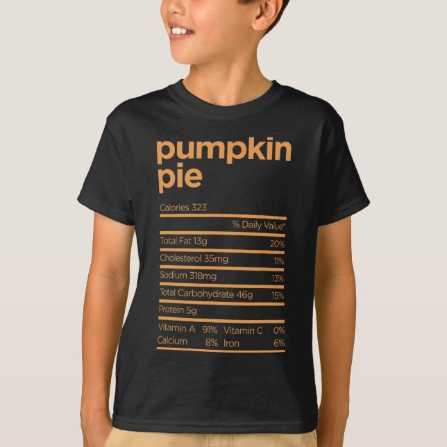 Camiseta Ação de Graças Nutrição Pumpkin Fatos Comida Diver (Frente)