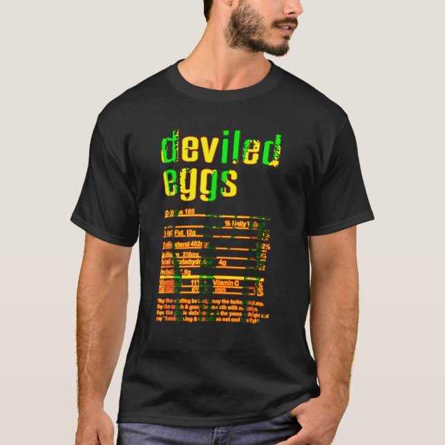 Camiseta Ação de Graças Ovos Devolvidos De Natal Fa Nutrici (Frente)