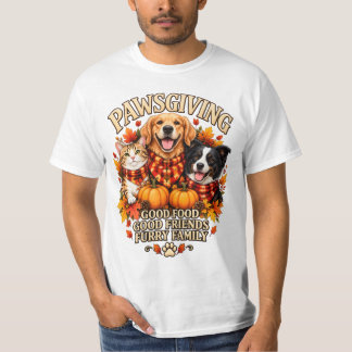 Camiseta Ação de Graças para Amantes de Animais de Estimaçã