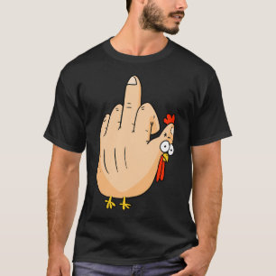 Camiseta Ação de Graças Perna do Dedo Médio.