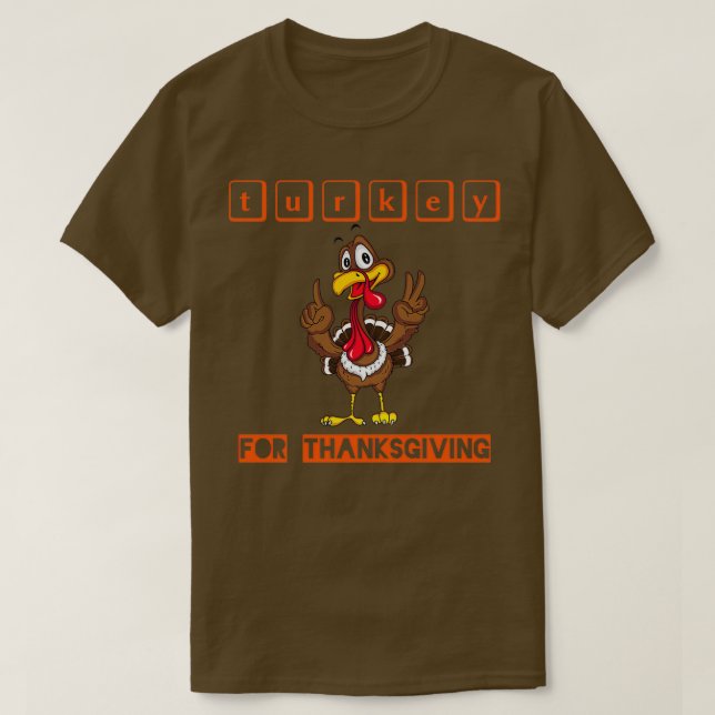 Camiseta Ação de Graças Turquia 5 (Frente do Design)
