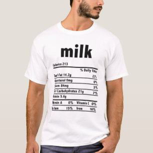 Camiseta Ação de Graças Xmas Fatos Nutricionais Fatos de