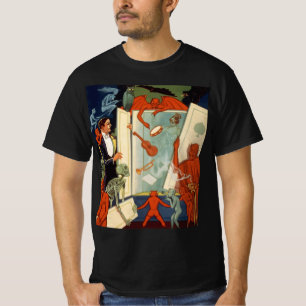 Camiseta Ação de Mágica do Mágico Vintage Carter o Grande