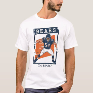 Camiseta Ação de um linebacker de futebol americano