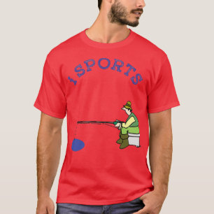 Camiseta Ação desportiva em prol da pesca engraçada