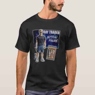 Camiseta Ação do Comerciante do Dia Figura Funny Stockbroke