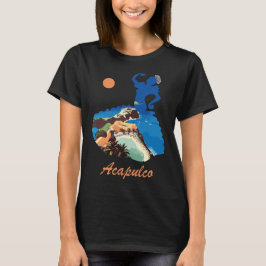 Camiseta Acapulco, México, Resort de Praia Viagem