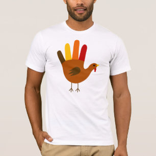 Camiseta acção de graças animal do peru
