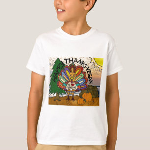 Camiseta Acção de graças feliz Turquia do Vegan dos