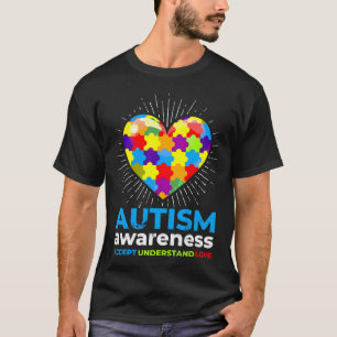 Camiseta Accept Autism Awarness Day Support (Suporte para D