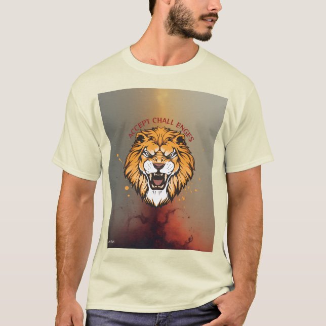 Camiseta Accept challenges t shirt design  (Frente)
