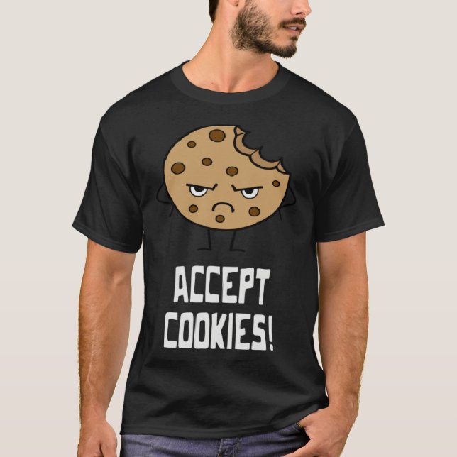 Camiseta Accept Cookies Front End Developer Web Designer (Frente)