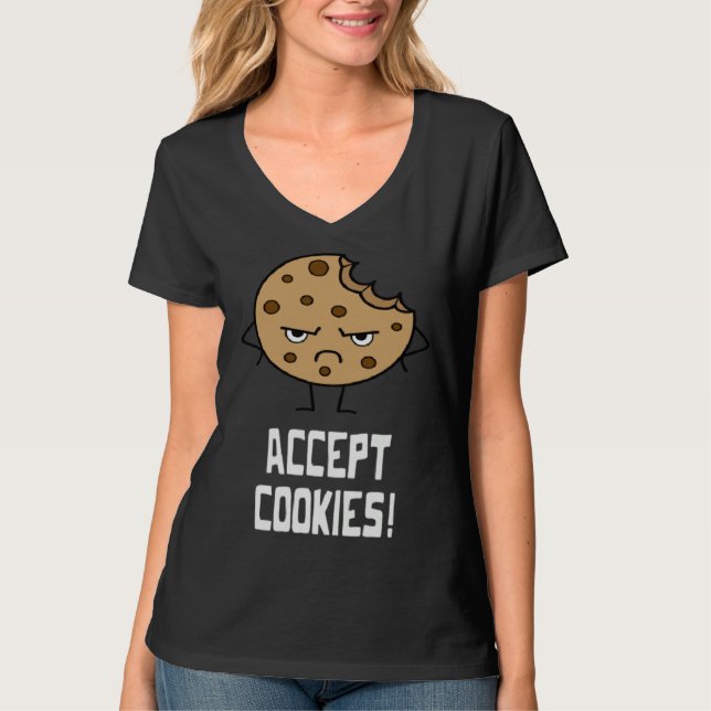 Camiseta Accept Cookies Front End Developer Web Designer (Frente)