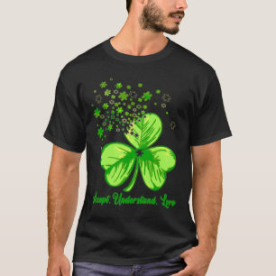 Camiseta Accept Understand Love Shamrock Autism