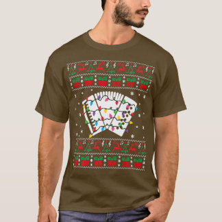 Camiseta Accordion Ugly Christmas Sweater Accordion Xmas Li