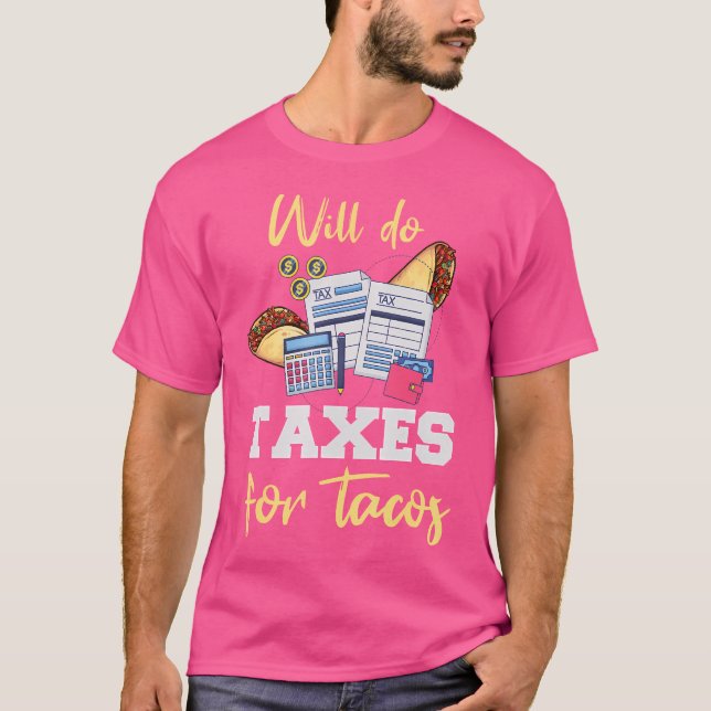 Camiseta Accountant Taco Funny Cpa Ea Taxes Taco Lover (Frente)