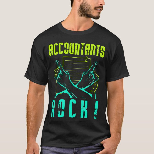Camiseta Accountants Rock Accountinga Season Numbers funny (Frente)