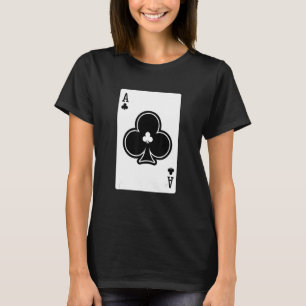 Camiseta Ace De Clusters Jogos De Cartão De Poker Jogando C