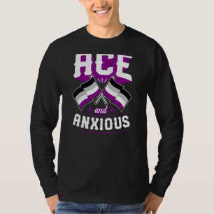 Camiseta Ace E Ansioso Orgulho Asexual Custa Sinalizador Ac