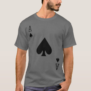 Camiseta Ace Halloween de Spades Blackjack Cartões de Poker