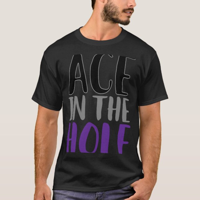 Camiseta Ace No Buraco Do Orgulho Asexual (Frente)