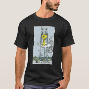 Camiseta Ace Of Cups Tarot Card Occult Crenças Divinção 