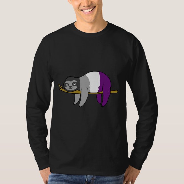 Camiseta Ace Pride Sloth Asexual (Frente)