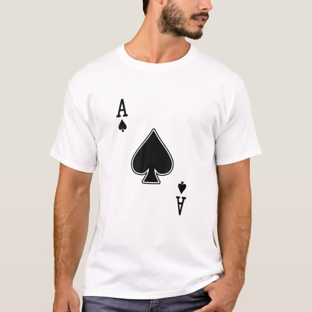 Camiseta Ace Spades, Decodificação De Cartões, Engraçado, P (Frente)