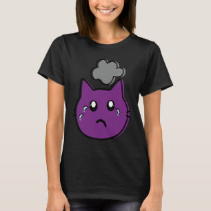 Camiseta Ace Sutil Assexual LGBT Emo Triste Gato LGBTQ LGBT