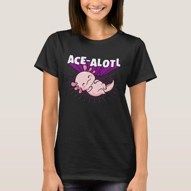 Camiseta Acealotl Ace Alotl Asexual Pride Axolotl (Frente)