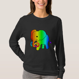 Camiseta Aceitação Ativa de Autismo de Elefante para Bebês