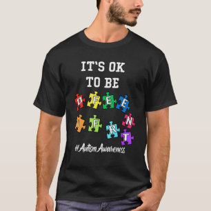 Camiseta Aceitação Conscientização Autismo Homens Crianças 