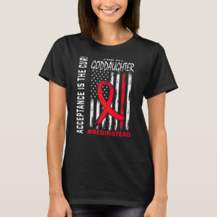 Camiseta Aceitação de Redação em vez de Vermelho em vez de