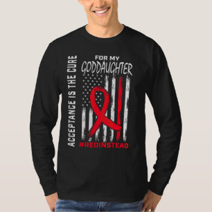 Camiseta Aceitação de Redação em vez de Vermelho em vez de