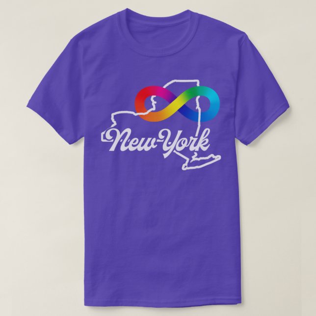 Camiseta Aceitação do Autismo de Nova Iorque (Frente do Design)