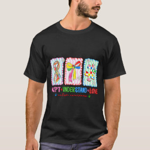 Camiseta Aceitação do autismo entende amor autismo mãe veri