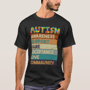 Camiseta Aceitação do Suporte de Cuidado de Consciência do