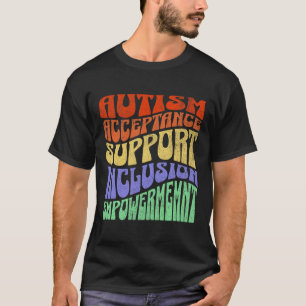 Camiseta Aceitação Inclusão Apoio Empoderamento do Autismo