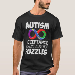Camiseta Aceitação não Conscientização Nós NÃO Somos Puzzle