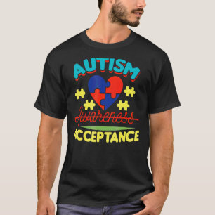 Camiseta Aceitação para a Conscientização do Autismo 1