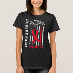 Camiseta Aceitação Redação Em Vez De Vermelho Em Vez De Exc