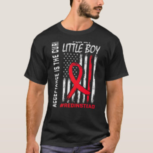 Camiseta Aceitação Redação, em vez de Vestir Vermelho, em v