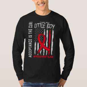 Camiseta Aceitação Redação, em vez de Vestir Vermelho, em v